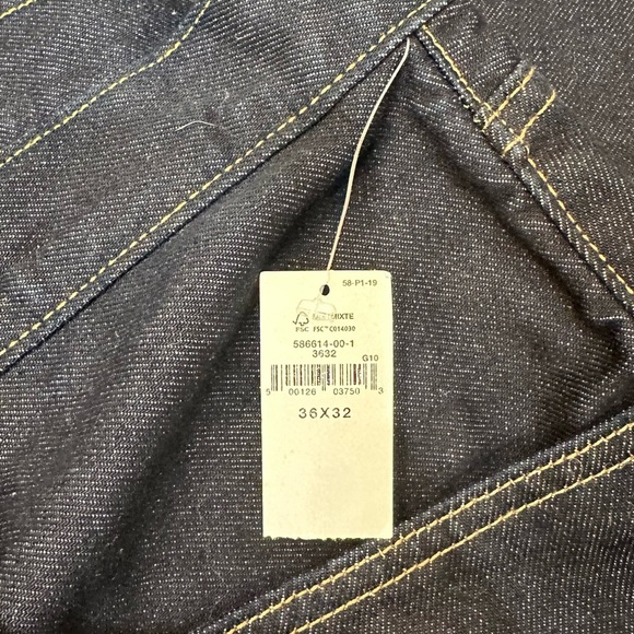 GAP Extra Baggy Utility Navy Straight Jeans Classic Comfort 36x32 Big and Tall - Picture 3 of 16